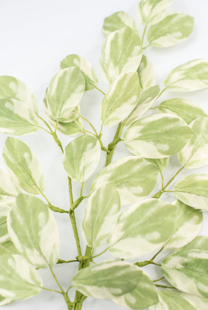 Variegated, artificial leaf spray - Greenery MarketArtificial Flora65093 - Variegated