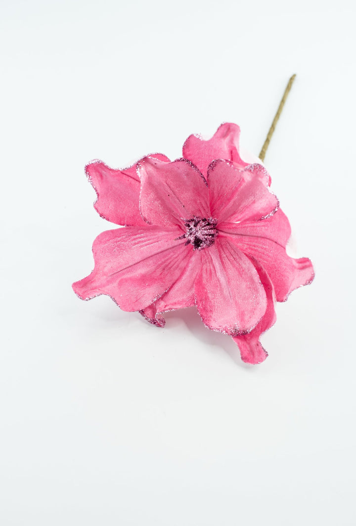 Velvet magnolia pick - pink - Greenery Market85729PK