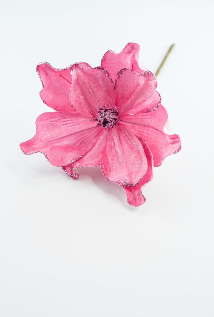 Velvet magnolia pick - pink - Greenery Market85729PK