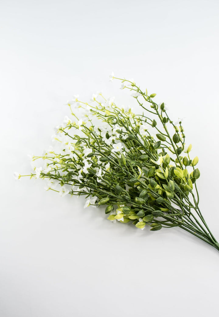 White filler flower and greenery bush - Greenery Marketartificial flowers83416 - WT