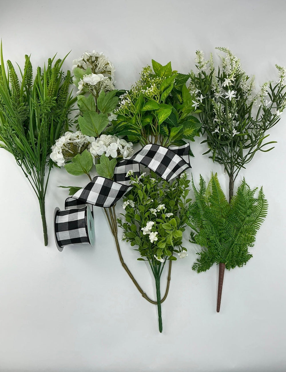 White Hydrangea Everyday Wreath Kit - choose option - Greenery MarketHydrangeaKIT