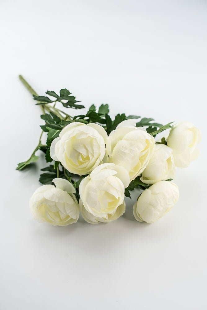 White Ranunculus Bush - Greenery Marketartificial flowers28316
