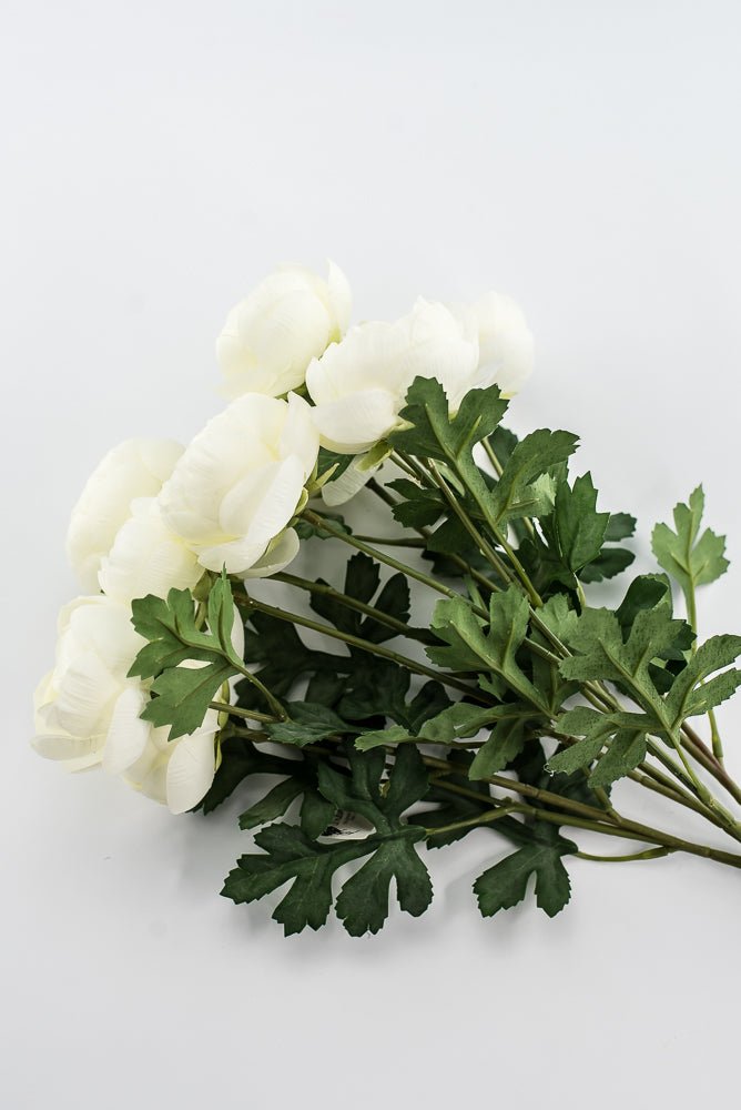 White Ranunculus Bush - Greenery Marketartificial flowers28316