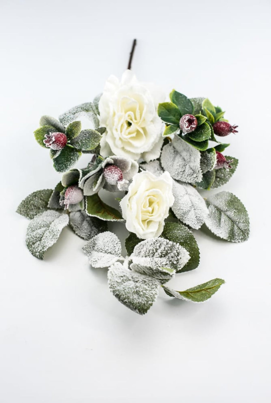 White rose and berry spray - Greenery Market83754 - WT