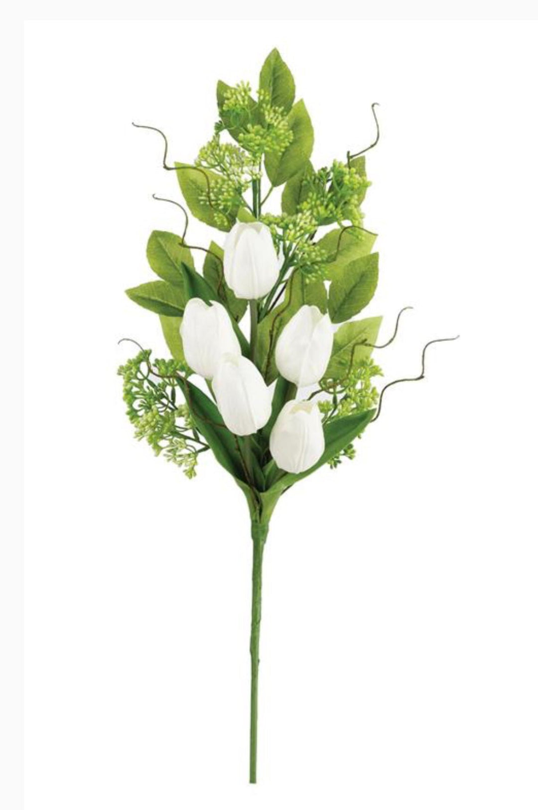 White tulip and greenery spray - Greenery MarketPM3552 - W