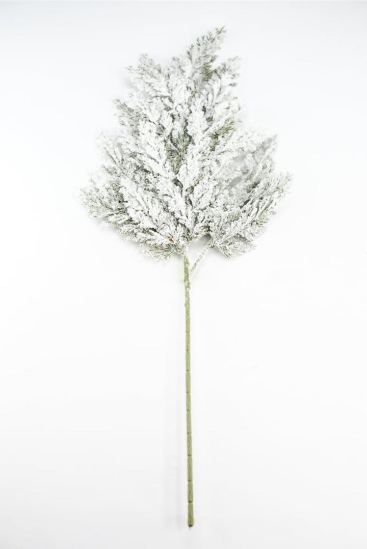 Winter cedar spray with snow - Greenery Marketgreenery83228snow
