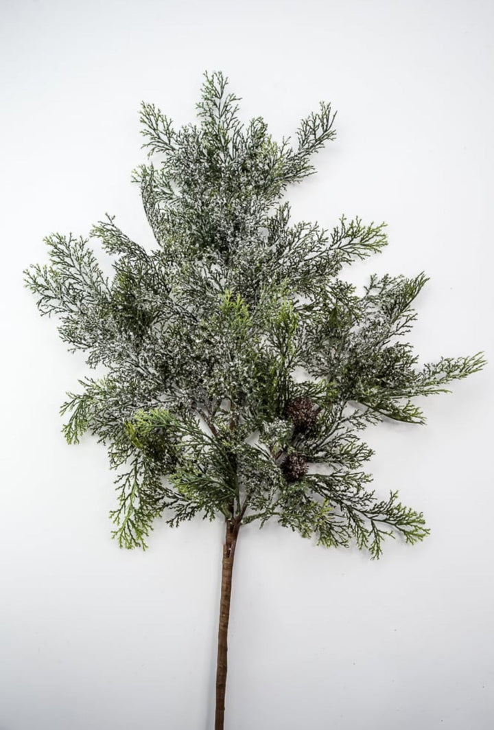 Winter cedar spray with snow - Greenery MarketXS666 - GW