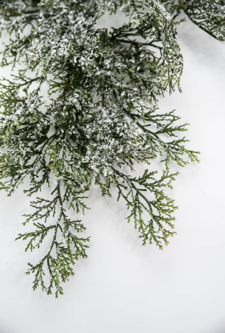 Winter cedar spray with snow - Greenery MarketXS666 - GW