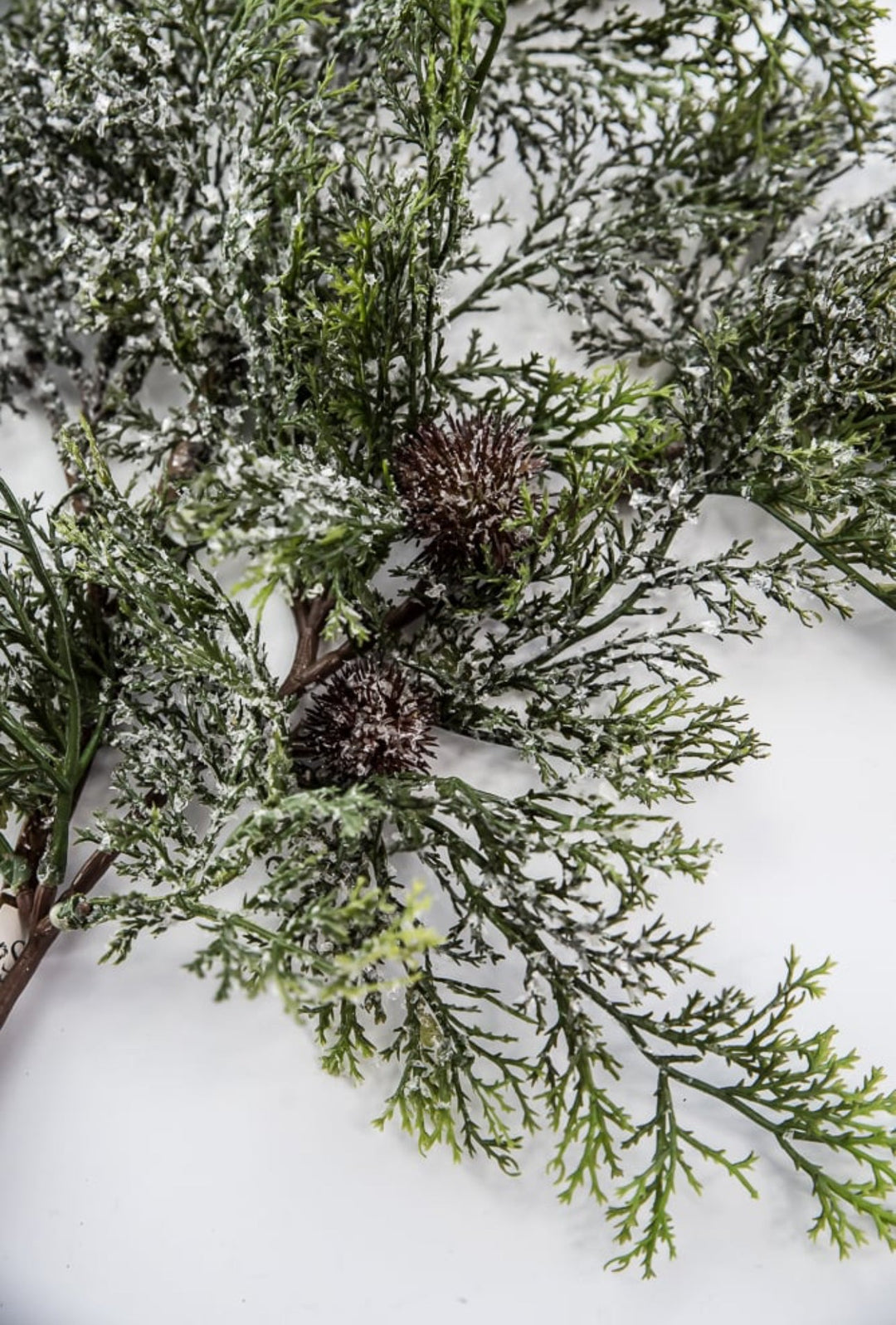 Winter cedar spray with snow - Greenery MarketXS666 - GW