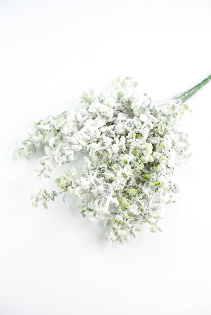 Winter flocked eucalyptus bush - Greenery MarketArtificial Flora84479