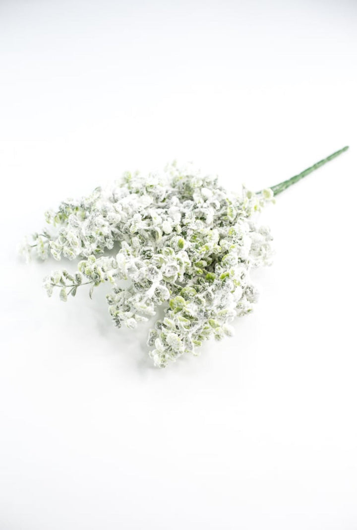 Winter flocked eucalyptus bush - Greenery MarketArtificial Flora84479