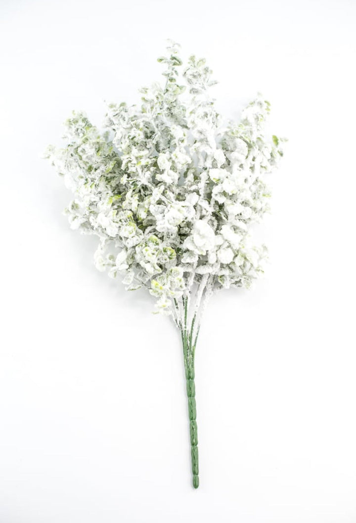 Winter flocked eucalyptus bush - Greenery MarketArtificial Flora84479