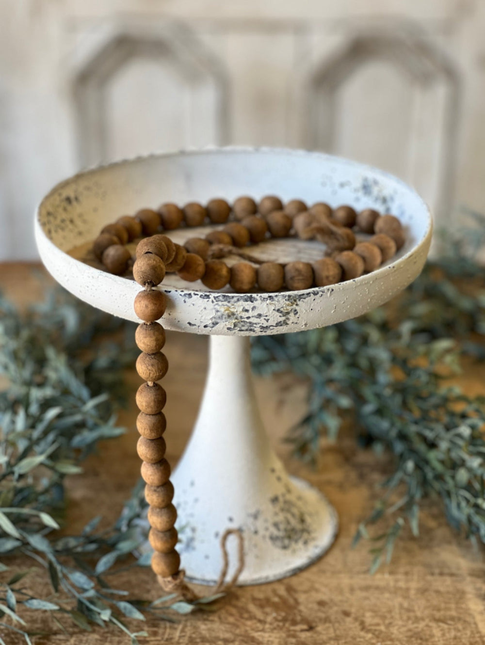 Wooden bead garland - natural - Greenery MarketGarlandMJ8460
