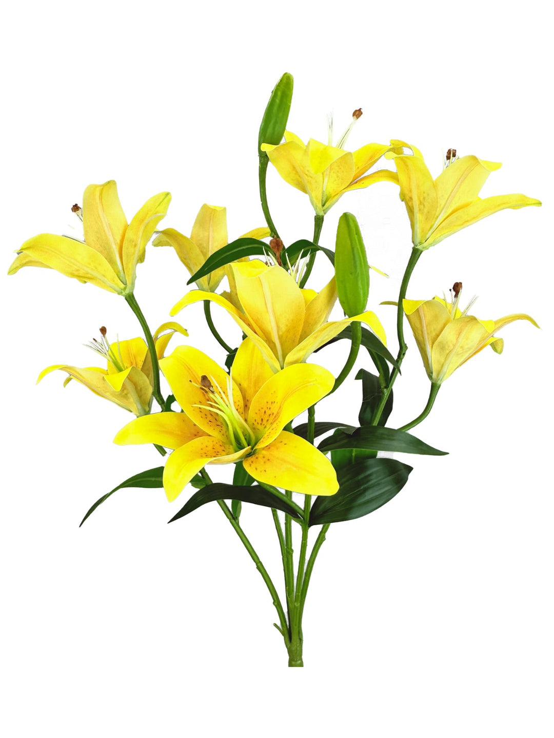 Yellow, Artificial, Lily Bush - Greenery MarketArtificial Flora35148YW