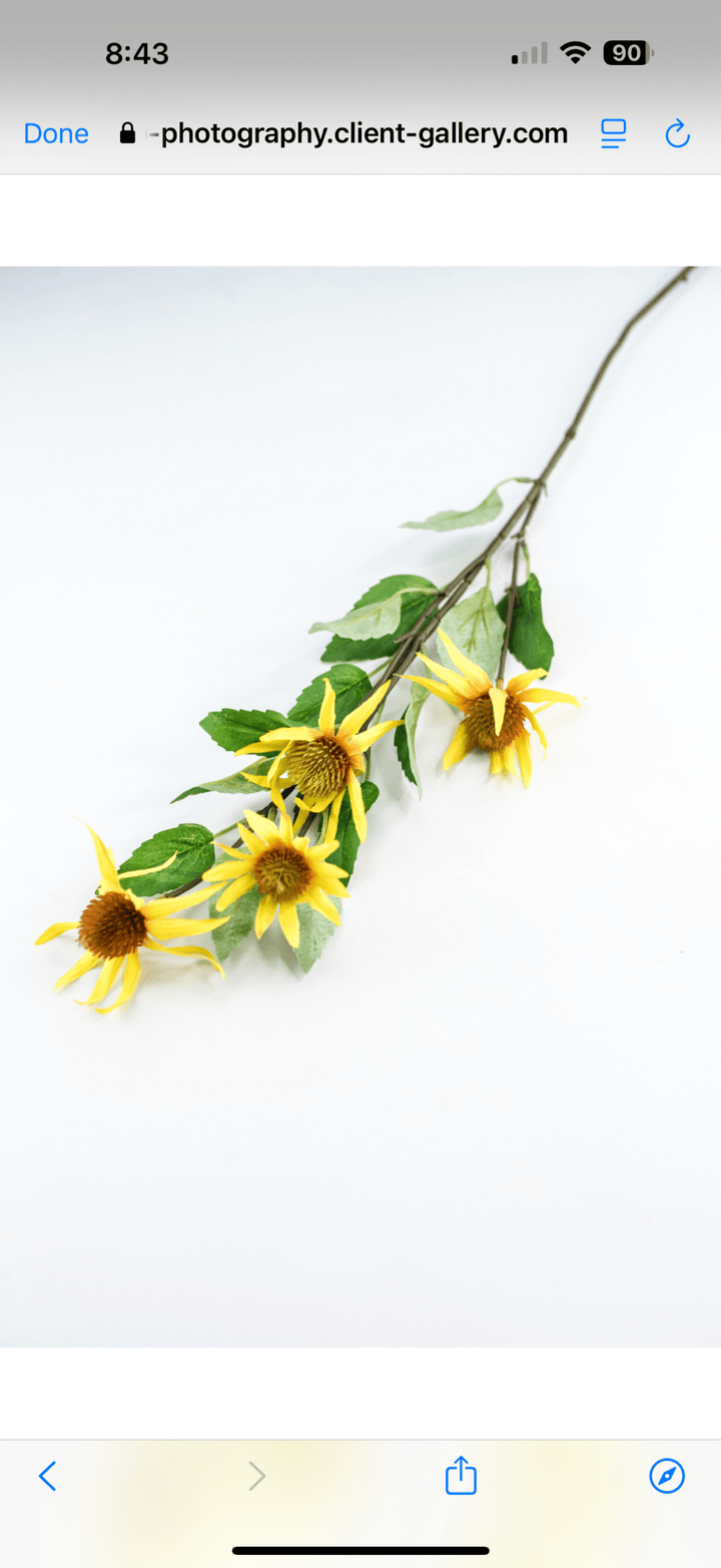 Yellow cone flower spray - Greenery Marketartificial flowers2288003YL