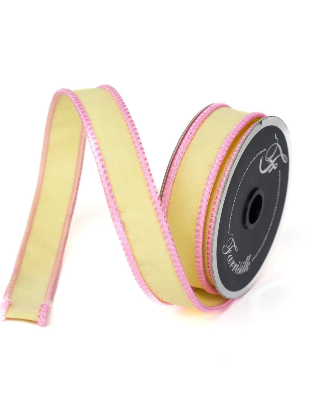 Yellow cord 1” farrisilk wired ribbon - Greenery MarketRibbons & TrimRK531 - 46