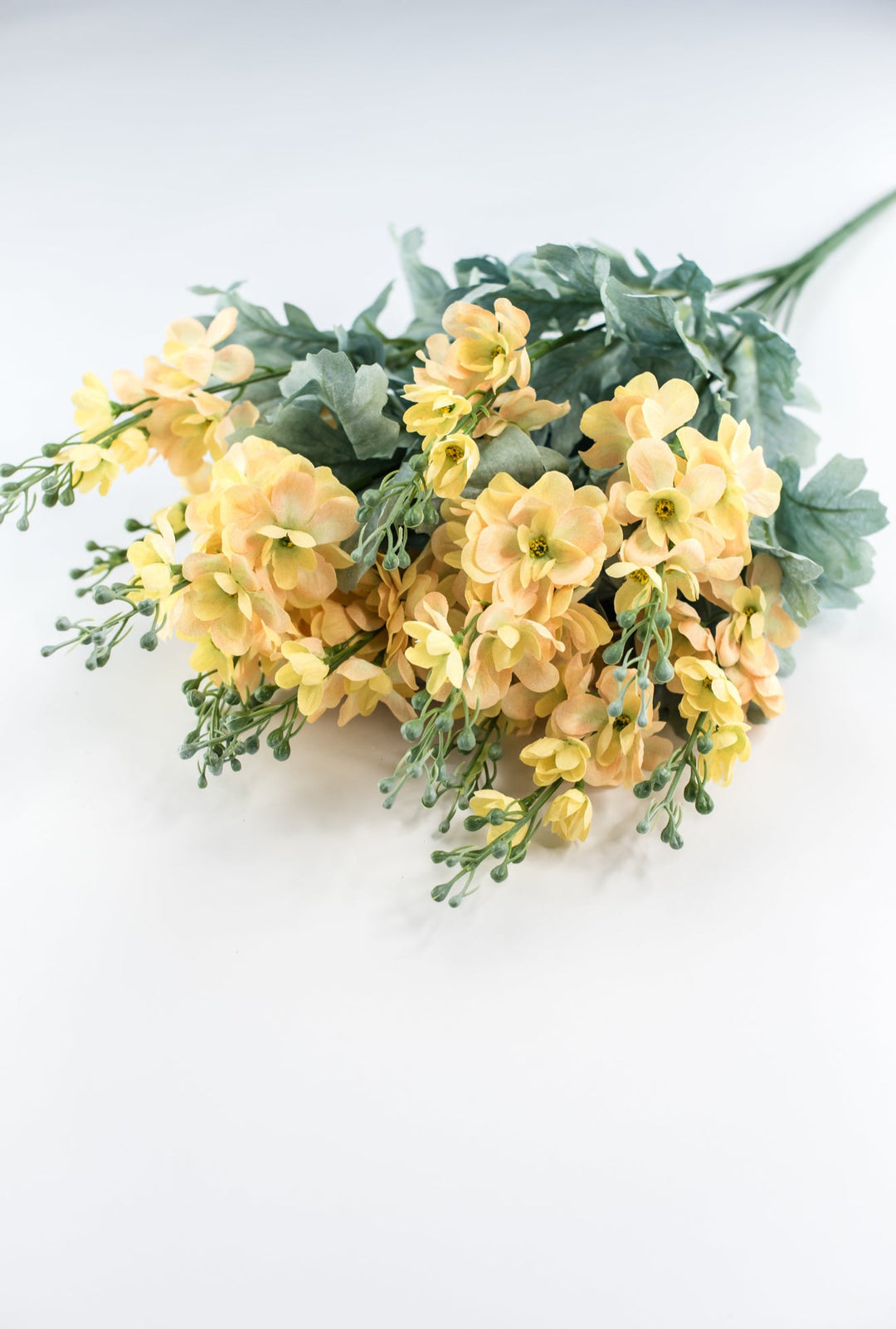 Yellow delphiniums artificial flower bush - Greenery MarketArtificial Flora84296 - YEL
