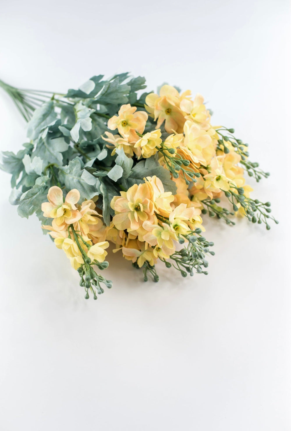 Yellow delphiniums artificial flower bush - Greenery MarketArtificial Flora84296 - YEL