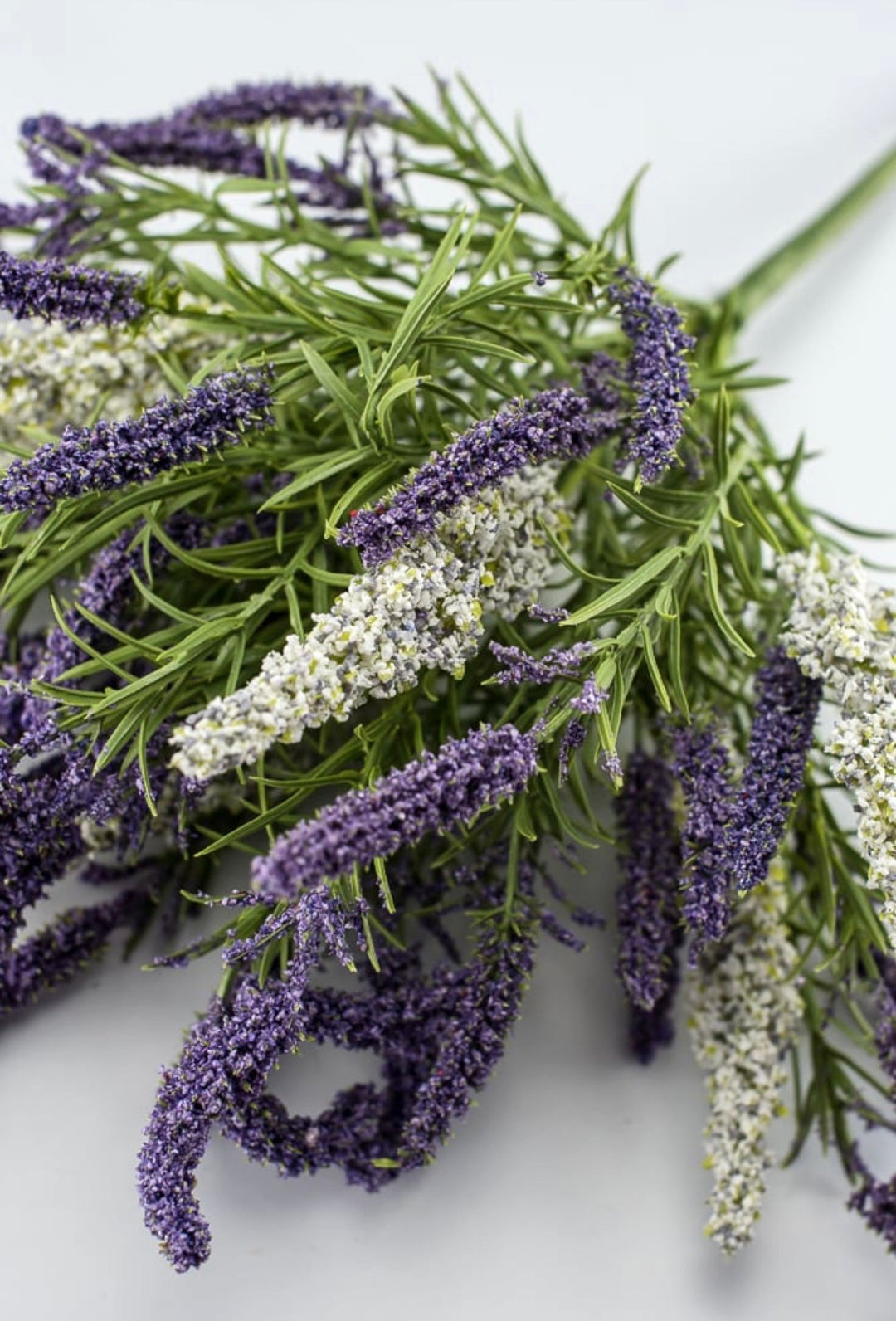 Artificial filler flower bush - white and purple - Greenery Marketartificial flowers26918