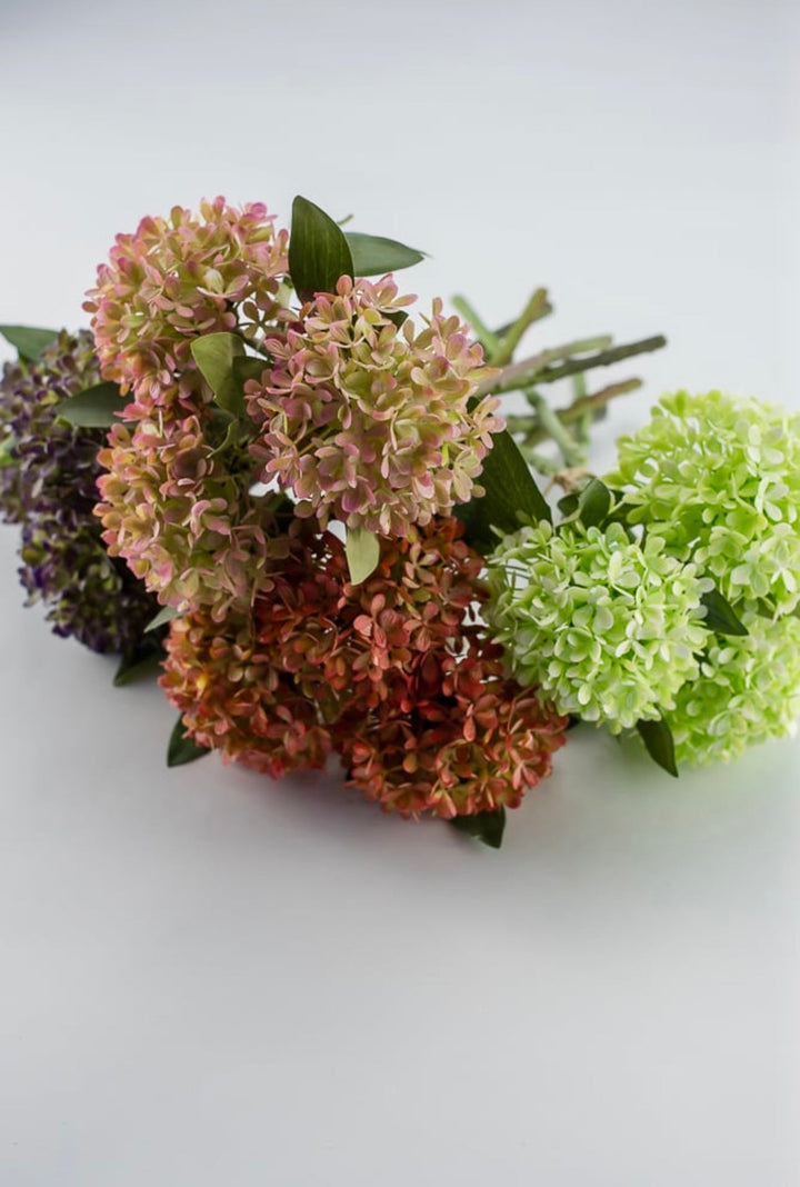 Artificial, lime green, hydrangea bundle - Greenery Marketartificial flowers27116