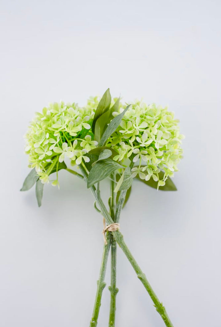 Artificial, lime green, hydrangea bundle - Greenery Marketartificial flowers27116