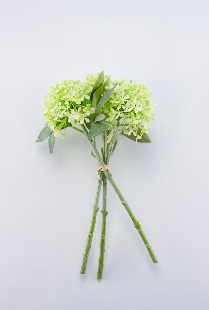 Artificial, lime green, hydrangea bundle - Greenery Marketartificial flowers27116