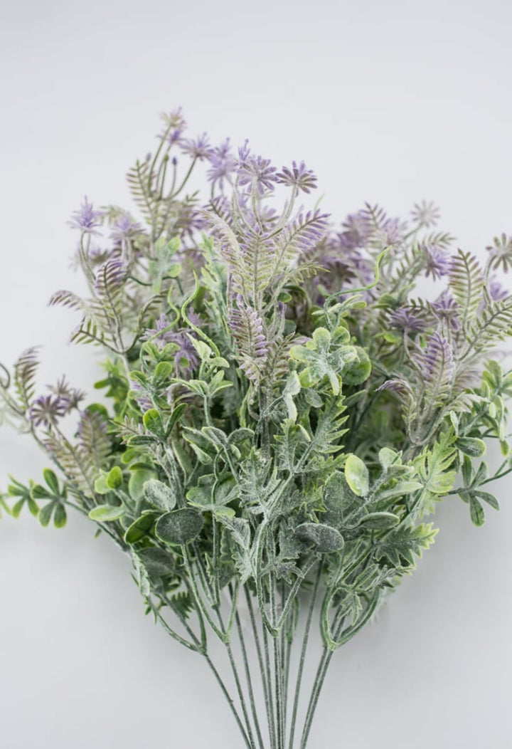 Artificial mixed greenery bush with lavender tips - Greenery Marketartificial flowers32021-PU