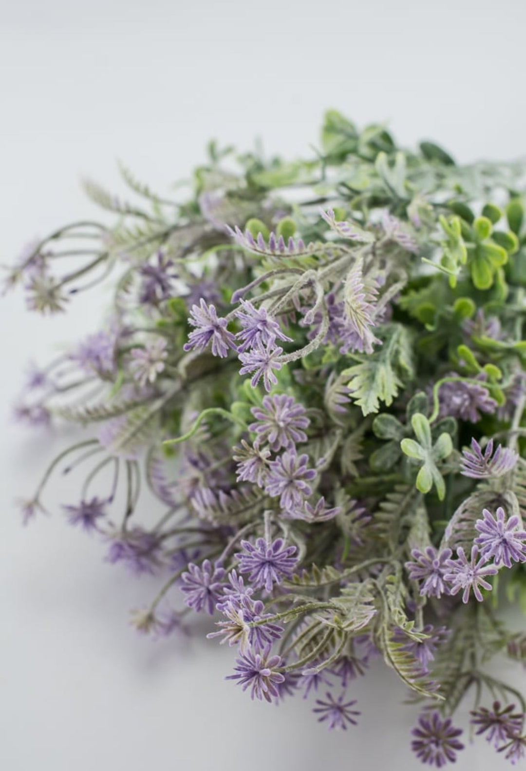 Artificial mixed greenery bush with lavender tips - Greenery Marketartificial flowers32021-PU