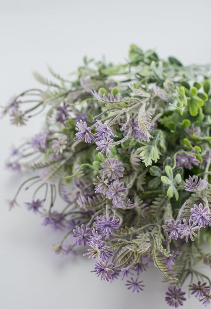 Artificial mixed greenery bush with lavender tips - Greenery Marketartificial flowers32021-PU
