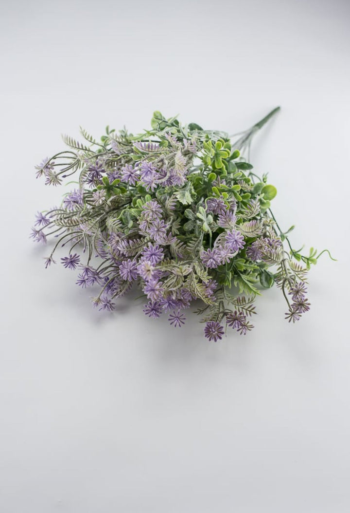 Artificial mixed greenery bush with lavender tips - Greenery Marketartificial flowers32021-PU