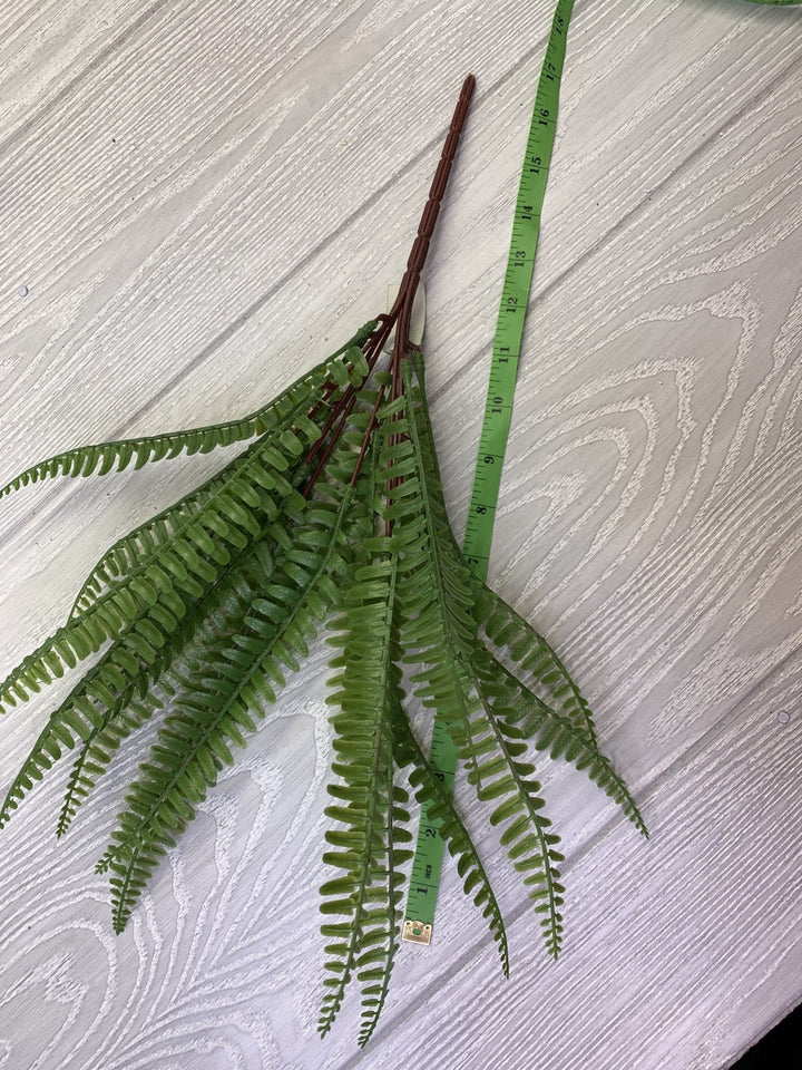 Artificial narrow fern greenery bush x 2 bushes - Greenery Marketgreenery43541