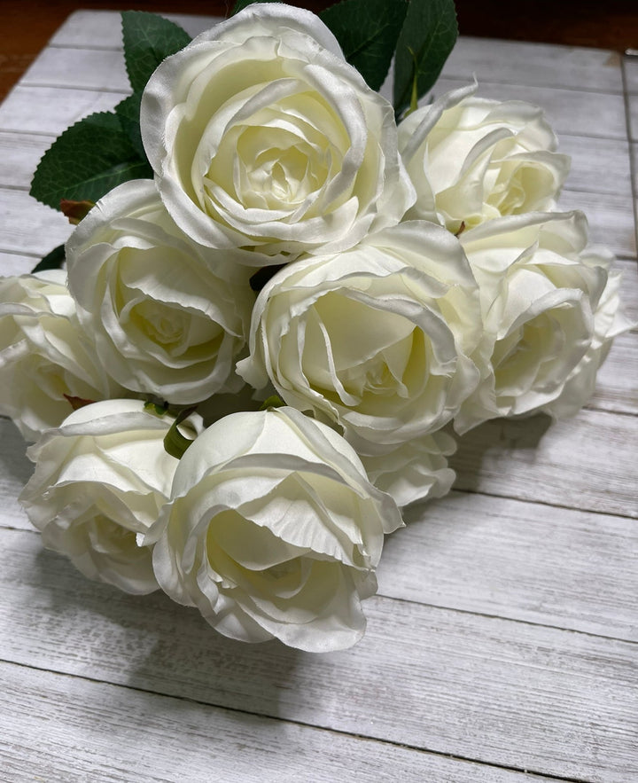 Artificial Roses - white - Greenery Marketartificial flowers25824