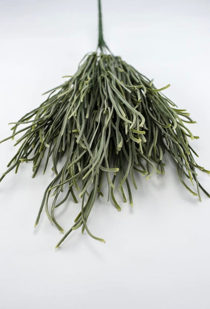 Artificial wavy leaves bush - Greenery MarketArtificial Flora83978-FROSTED