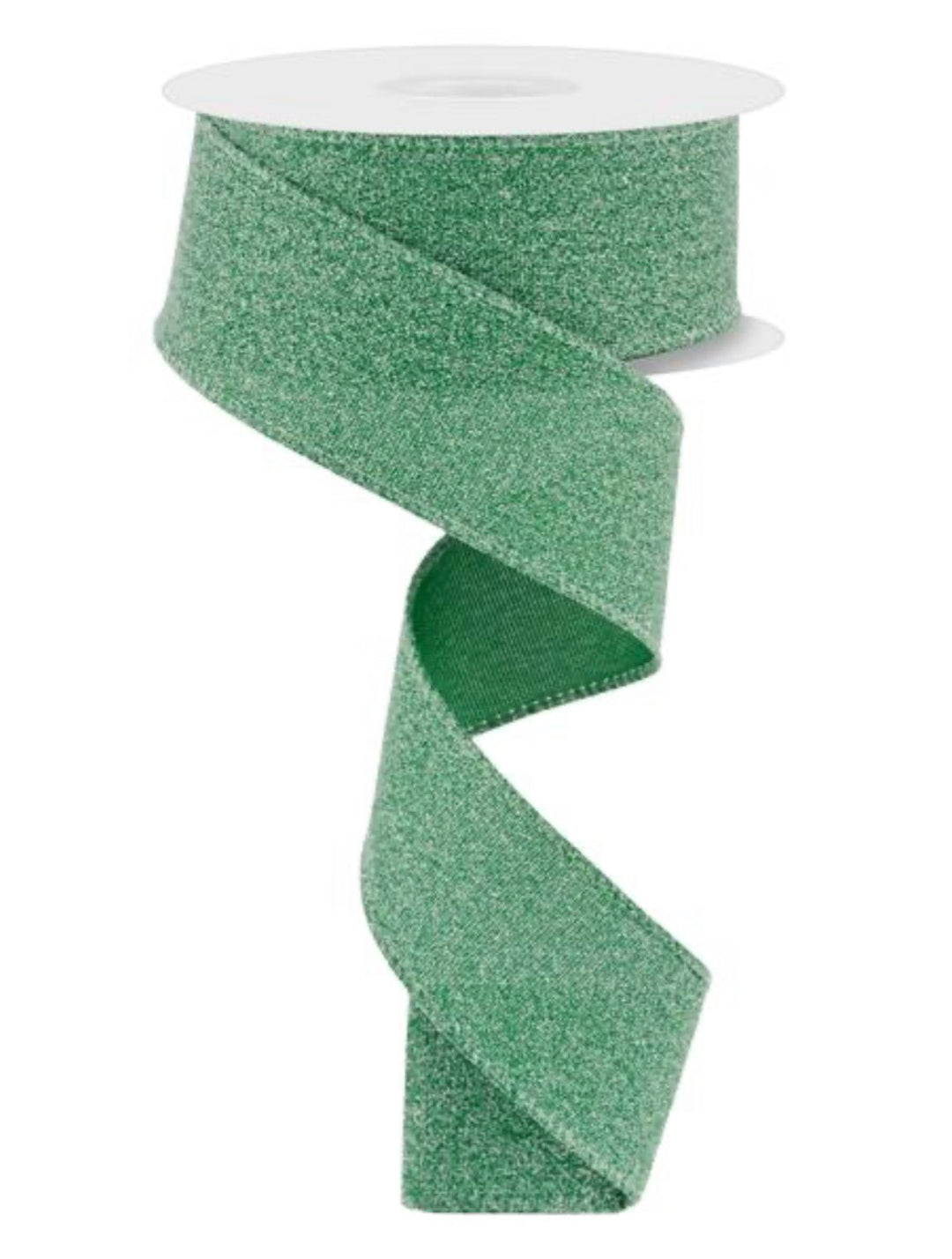 Crystal shimmer green Solid wired ribbon 1.5” - Greenery MarketWired ribbonRGE199406