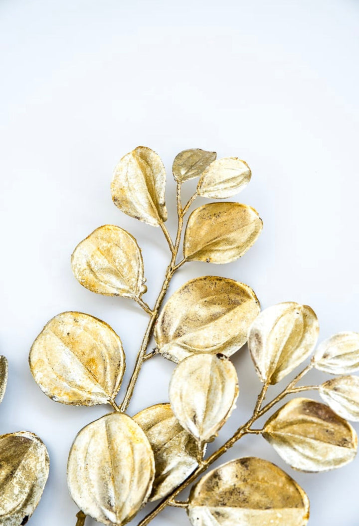 Gold paddle leaf spray - Greenery MarketChristmasXg847-GO