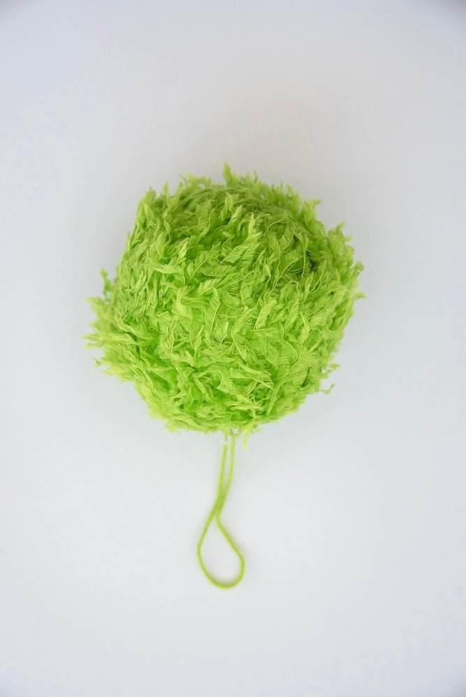Green fuzzy ornaments 4”” - Greenery MarketXJ5184