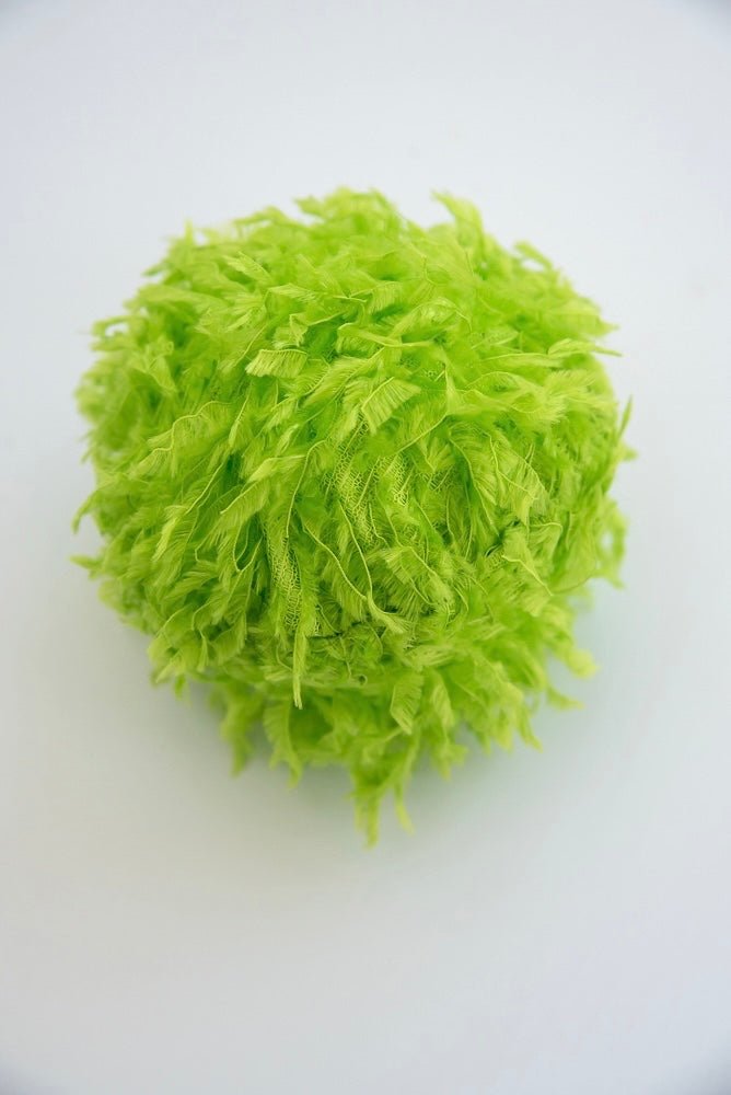 Green fuzzy ornaments 4”” - Greenery MarketXJ5184