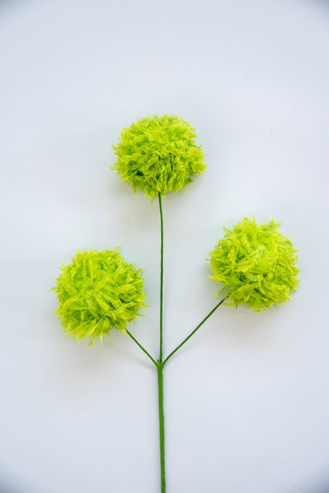 Lime Green fuzzy ball spray - Greenery MarketXP1027