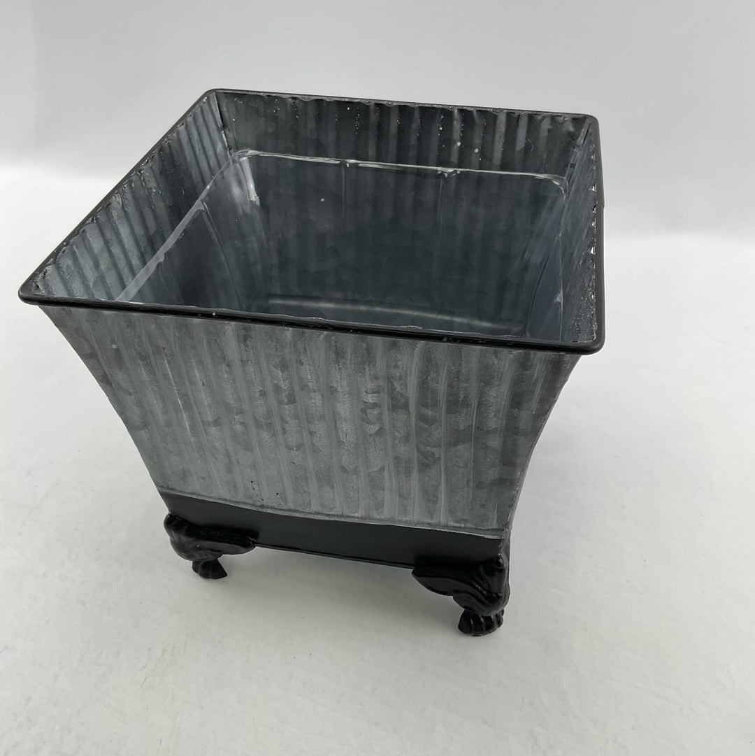 Metal container with legs for floral designs - large size - Greenery MarketVases170wb-L