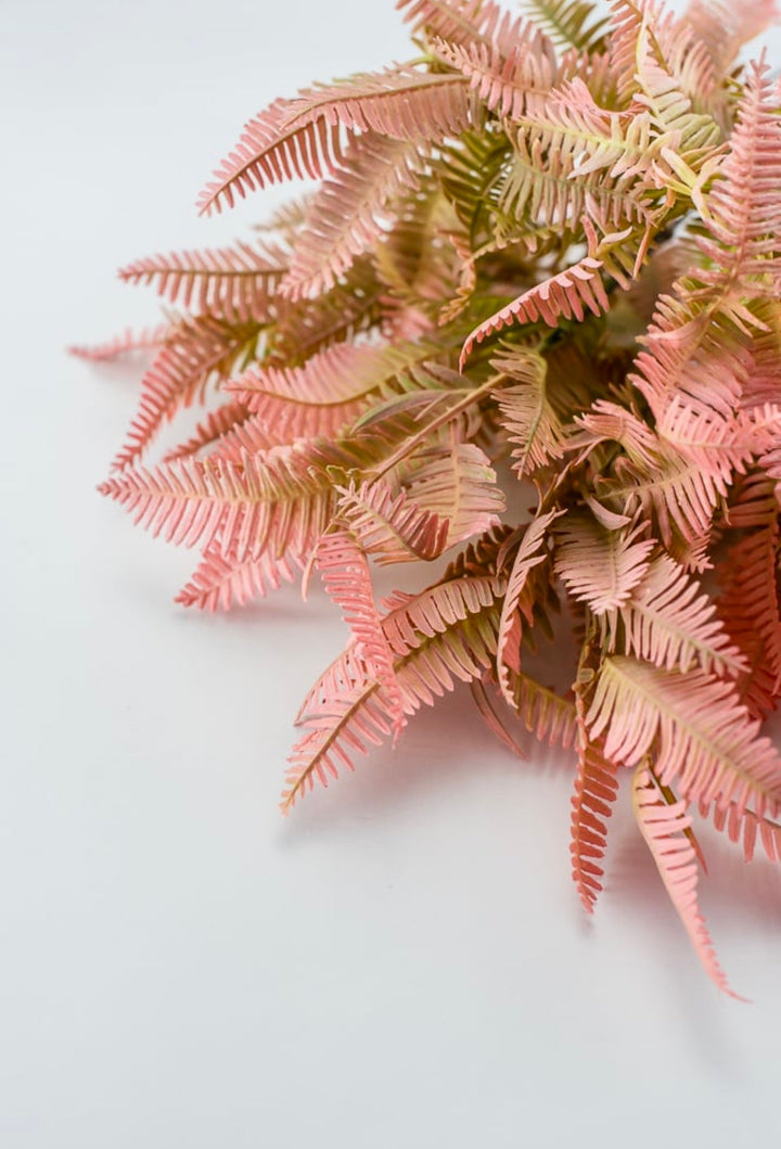 Mini fern greenery bush - pink green - Greenery MarketArtificial Flora57426