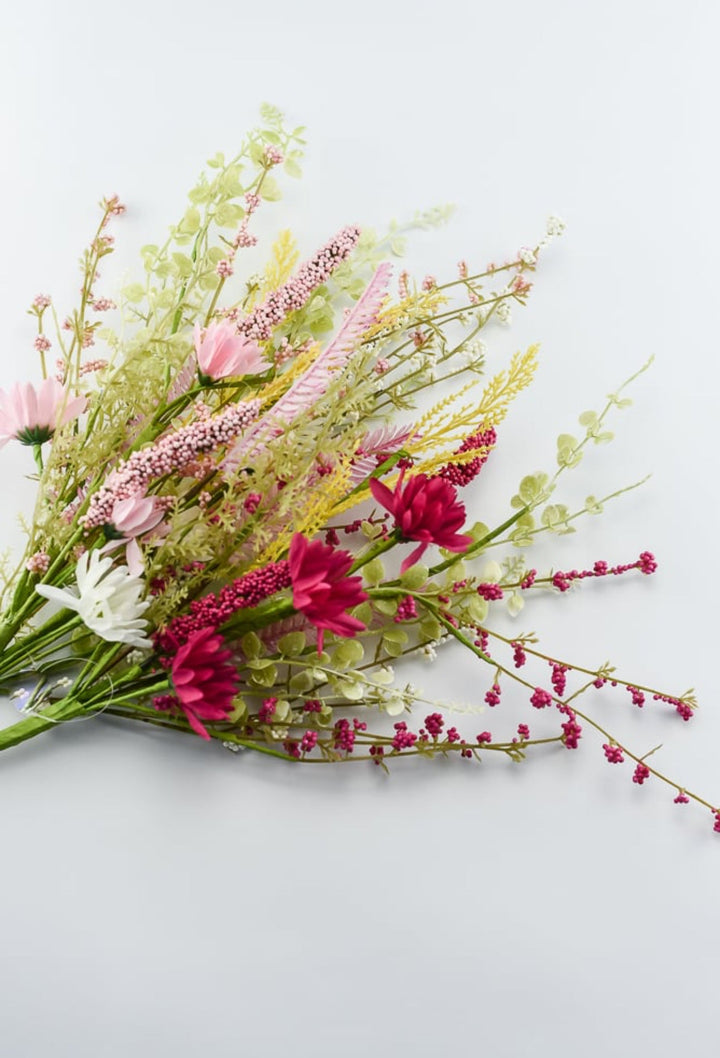Mixed flower pick - cream - Greenery MarketArtificial Flora40001-CR