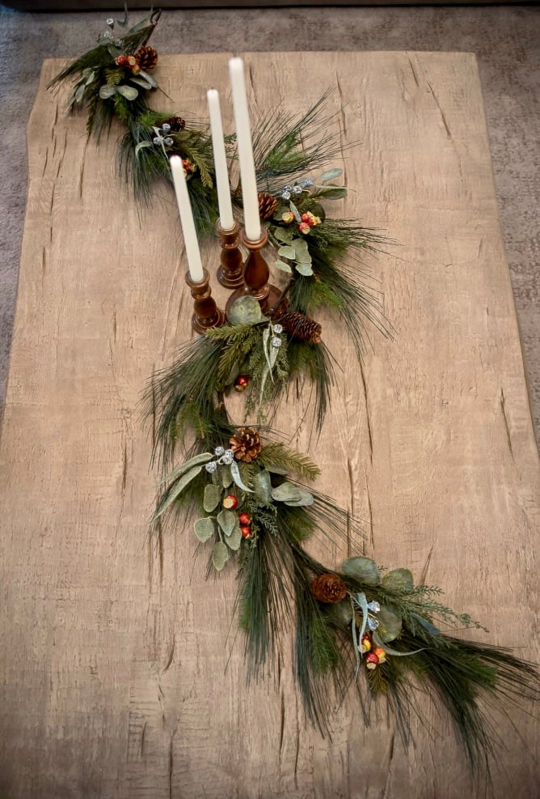 Mixed Pine and eucalyptus garland - Greenery Market26458