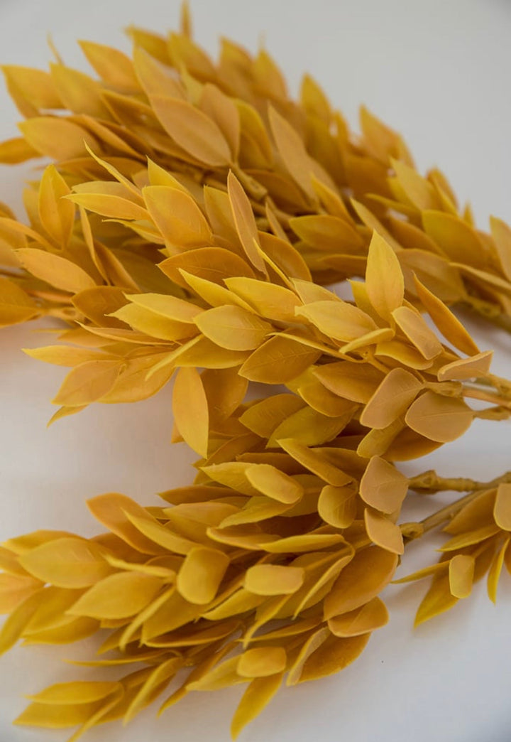 Mustard yellow fall leaf bush - Greenery MarketArtificial Flora2751120YL