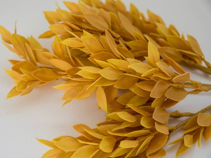Mustard yellow fall leaf bush - Greenery MarketArtificial Flora2751120YL