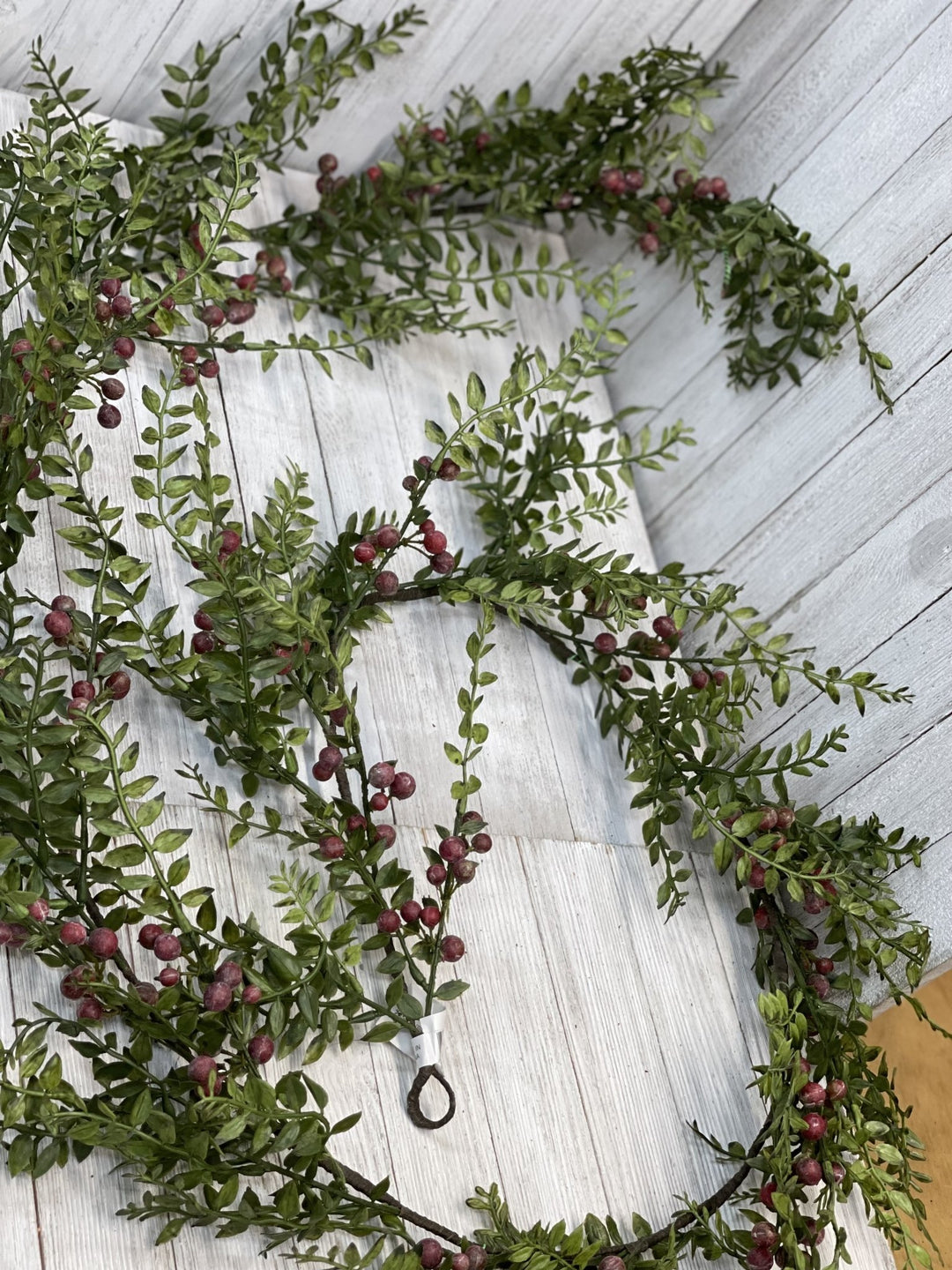Nandina and berries garland 6’ - Greenery Market Wreaths & Garlands
