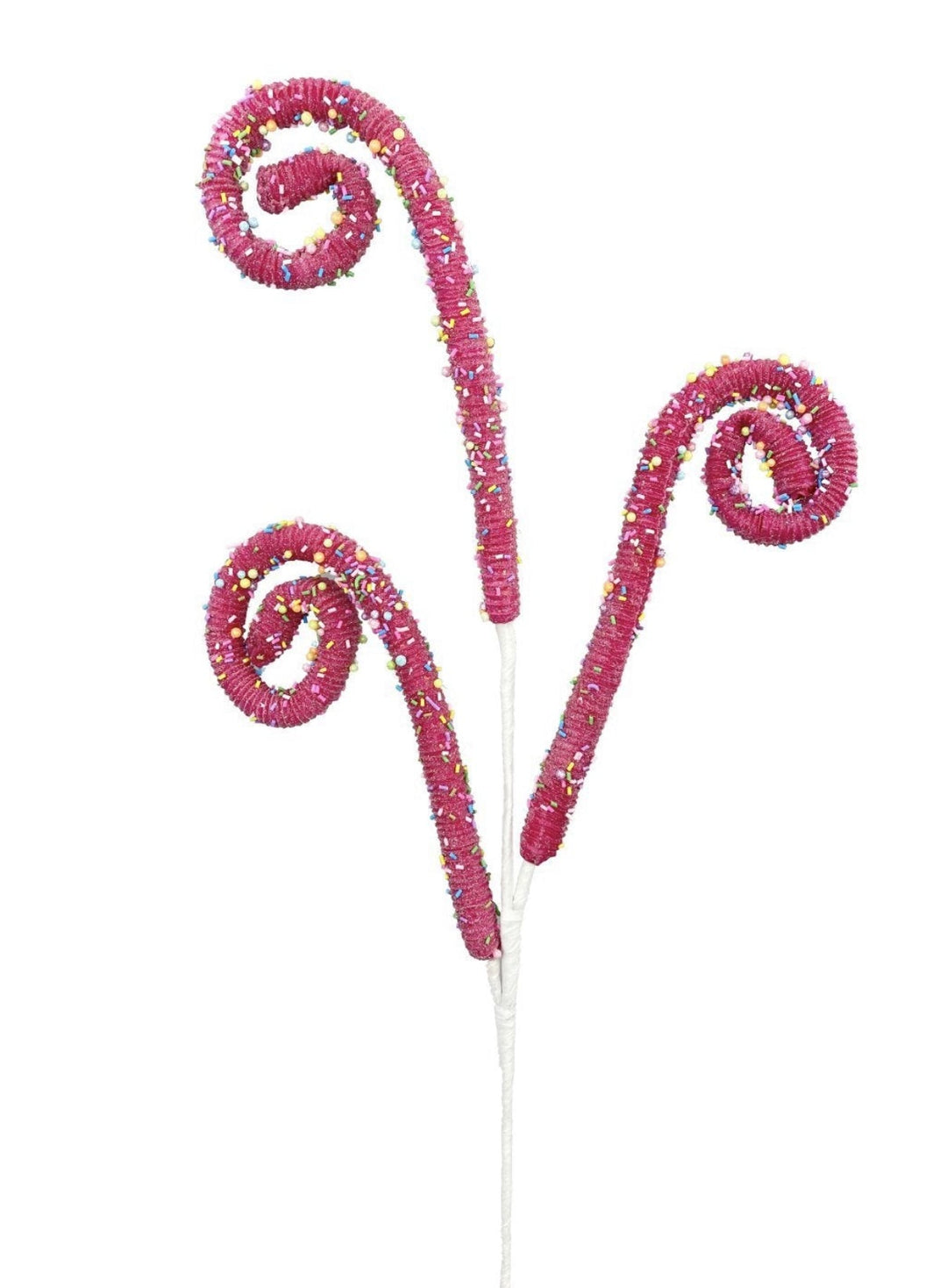 Pink curly spray, pink - Greenery Market wreath enhancements