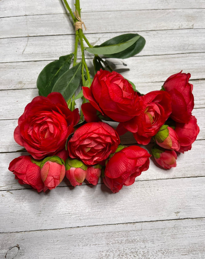 Red melon ranunculus bundle - Greenery Marketartificial flowers26032