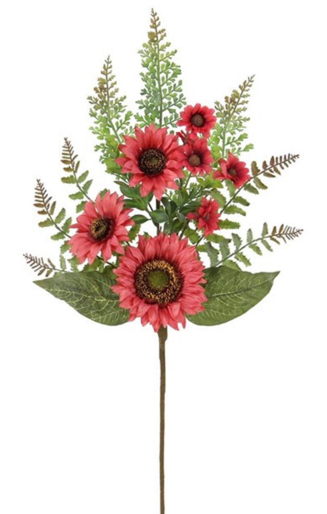 salmon Sunflower spray - Greenery Marketartificial flowersFN164437
