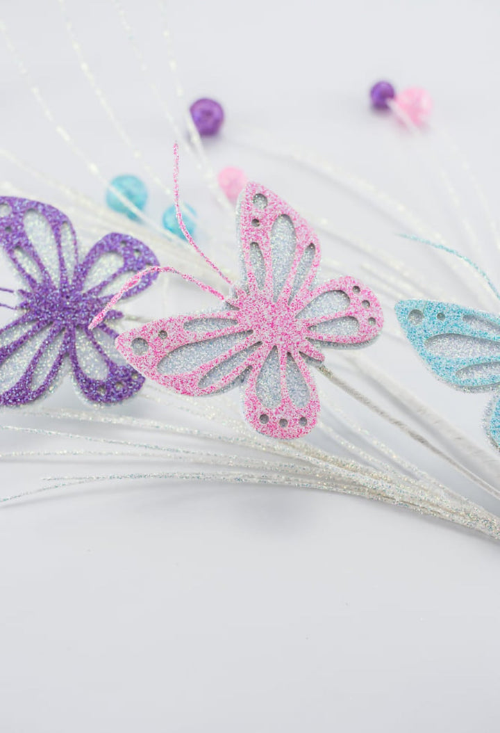 Shimmer Butterfly spray - Greenery Marketwreath enhancementsMN0016