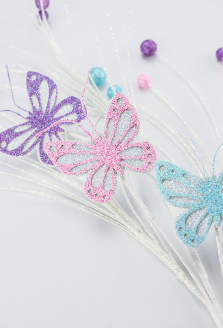 Shimmer Butterfly spray - Greenery Marketwreath enhancementsMN0016
